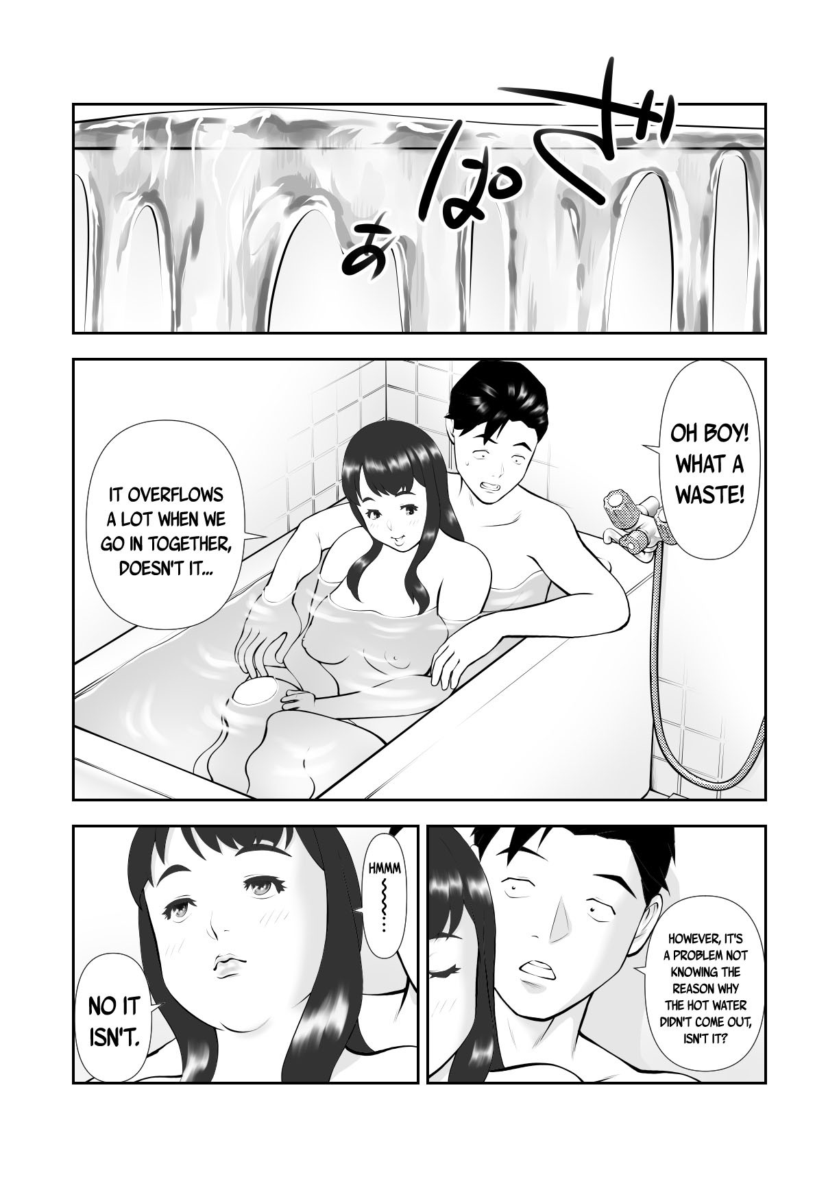 Hentai Manga Comic-My Plump Airheaded Neighbor Came Over To Use My Bath-Read-29